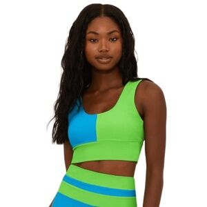 NEW Beach Riot Carina Swim Sports Bra Colorblock NWT